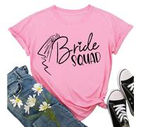 JPHCHSC Bride to Be Bride Squad Women Hen Party Bridal Shower T-Shirt 014