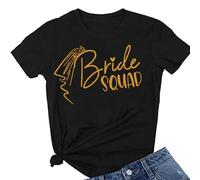 JPHCHSC Bride to Be Bride Squad Women Hen Party Bridal Shower T-Shirt 014