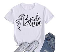 JPHCHSC Bride to Be Bride Squad Women Hen Party Bridal Shower T-Shirt 014