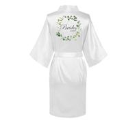JPHCHSC Bridesmaid Satin Dressing Gown, Mother of the Groom Robes Women Bridesmaid Morning Robes V-Neck Pyjamas for Bridal Wedding Party,Bride to be pyjamas,Bride dressing gown,Bride robe