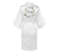 JPHCHSC Bridesmaid Satin Dressing Gown, Mother of the Groom Robes Women Bridesmaid Morning Robes V-Neck Pyjamas for Bridal Wedding Party,Bride to be pyjamas,Bride dressing gown,Bride robe
