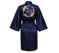 JPHCHSC Customized Bridesmaid Bride Team Bride Robe Dressing Gown for Women Robes Short Bridal Morning Robes