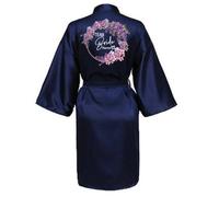 JPHCHSC Customized Bridesmaid Bride Team Bride Robe Dressing Gown for Women Robes Short Bridal Morning Robes