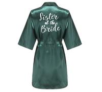 JPHCHSC Maid of honor Bride Robe Mother of bride Robe Dressing Gown for Women Bridesmaid Robes Short Bridal Morning Robes