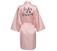 JPHCHSC Maid of honor Bride Robe Mother of bride Robe Dressing Gown for Women Bridesmaid Robes Short Bridal Morning Robes