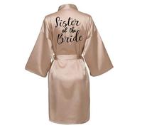 JPHCHSC Maid of honor Bride Robe Mother of bride Robe Dressing Gown for Women Bridesmaid Robes Short Bridal Morning Robes