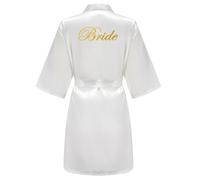 JPHCHSC Maid of honor Bride Robe Mother of bride Robe Dressing Gown for Women Bridesmaid Robes Short Bridal Morning Robes