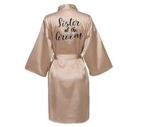 JPHCHSC Maid of honor Bride Robe Mother of bride Robe Dressing Gown for Women Bridesmaid Robes Short Bridal Morning Robes