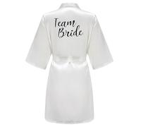 JPHCHSC Maid of honor Bride Robe Mother of bride Robe Dressing Gown for Women Bridesmaid Robes Short Bridal Morning Robes
