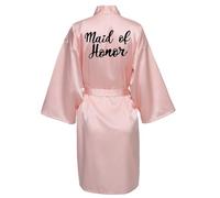 JPHCHSC Maid of honor Bride Robe Mother of bride Robe Dressing Gown for Women Bridesmaid Robes Short Bridal Morning Robes