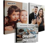 Jphchsc Personalised Canvas Pictures For Wall,Custom A0/A1/A2/A3/A4/A5/A6 Photo Wall Art,Custom Canvas Prints With Your Photos,Names, Dates,For Living Room,Bedroom,Kitchen,Bathroom,Family,Personal,Pet