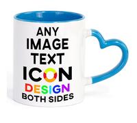 JPHCHSC Personalised Mug with Text Photo Printed Collage Design Logo Personalised Gifts Mugs 11oz Coffee Cup Mothers Fathers Day Coffee Cup Kitchenware Custom Company