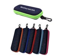 JPHCHSC Personalised Sunglasses Case Hard Protective Eyewear Eyeglasses Glasses Box with Zip Hook,Arena Case for Swimming Goggles (Style C)
