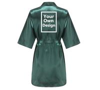 JPHCHSC Personalised Text and Image Robes Women Design Your own Wedding Bathrobe Custom Photo/Logo/Text On Your Bride Bridesmaid Kimono NT02B