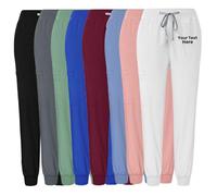 JPHCHSC Personalized Health & Beauty Unisex Hospital Scrub Trousers,Custom Black,Navy,Grey,Green,Royal Blue,Scrub Pants with Any Text or Name (UK, Alpha, L, Regular, Regular, 8 Colors to Choose)