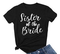 JPHCHSC Sister Mother of The Bride Tshirt Sister Mother of The Groom Tshirt Unisex T-Shirts for Bride and Bridesmaid