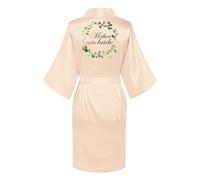 JPHCHSC The Bride Satin Bathrobe Personalised Dressing gown Kimono, Bridesmaid pyjamas,Bride to be,Bride to be gifts,Bride to be pyjamas,Bride robe