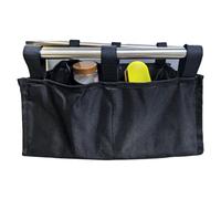 JPJYE Wheelchair Bag Walker Storage Bag, Walker Bag Under Seat for Wheel Rollator, Rollator Bag Tote Organizer Pouch Storage to Walkers for Senoirs, Walker Accessories (Black, Medium)