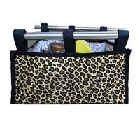 JPJYE Wheelchair Bag Walker Storage Bag, Walker Bag Under Seat for Wheel Rollator, Rollator Bag Tote Organizer Pouch Storage to Walkers for Senoirs, Walker Accessories (Leopard Print, Medium)