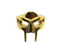 JPJZY BRBAM Gladiator Style Doom Mask Ring Pharaoh Mask Ring Stainless Steel Nordic Pagan Viking Rings for Men, Gold,Stainless Steel, No Gemstone