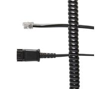 JPL BL-04+P Headset Connection Cable with Plantronics Compatible QD