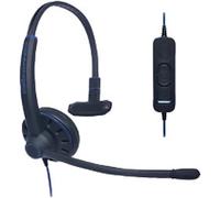 JPL Commander Wired Headset Over-the-head USB Noise Cancelling Microphone Mono 1 Black