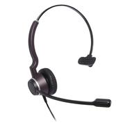 JPL Headset HAC-1 Monaural, Corded, Professional Office / Contact Centre, HAC Compatible, (QD) Quick Disconnect System, Suitable for Hearing Aware & Hearing Impaired Users - Black
