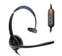 JPL Headset 501S-USB Monaural, Corded, Unified Communications Certified, Universal Plug and Play, In-line Control, Surround Shield Noise Cancelling Microphone (Ideal for Remote Home Workers) - Black