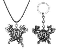 Jpltlvy Convertible Tribal Emblem Pendant Necklace Keychain Dual Use Vintage Accessory Gift for Symbol Collectors
