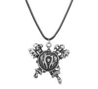 Jpltlvy Convertible Tribal Emblem Pendant Necklace Keychain Dual Use Vintage Accessory Gift for Symbol Collectors