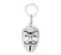 Jpltlvy Gothic Mask Pendant Keychain Necklace Dual-Use Accessory Vintage Film Inspired Gift for Collectors