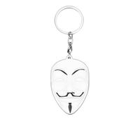 Jpltlvy Gothic Mask Pendant Keychain Necklace Dual-Use Accessory Vintage Film Inspired Gift for Collectors