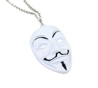 Jpltlvy Gothic Mask Pendant Keychain Necklace Dual-Use Accessory Vintage Film Inspired Gift for Collectors