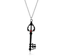 Jpltlvy Keyblade Pendant Necklace Anime Keychain Heart Symbol Weapon Charm Dual Use Gift for Gamer