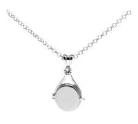 Jpltlvy Mermaid Shell Necklace Opening Clasp Design Anime Inspired Pendant Youth Gift with Crystal Accents