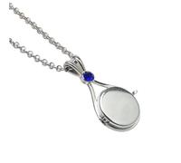 Jpltlvy Mermaid Shell Necklace Opening Clasp Design Anime Inspired Pendant Youth Gift with Crystal Accents