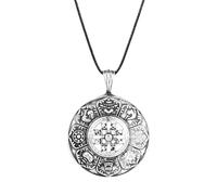 Jpltlvy Nordic Style Necklace Viking Totem Hollow Design Suitable for Personal Wear Gift