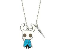 Jpltlvy Silent Knight Pendant Necklace Indie Game Keychain Dual Use Gothic Charm Gift for Gamers