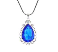 Jpltlvy Silver-tone Crystal Magic Gemstone Necklace for Special Occasions