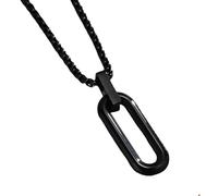 Jpltlvy Stainless Steel Geometric Pendant Necklace for Men Multishape Design Contemporary Urban Accessory Gift