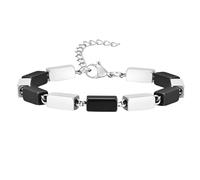 Jpltlvy Stainless Steel Handmade Chain Bracelet Vintage Twisted Geometric Design Unisex