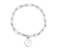 Jpltlvy Stainless Steel Heart Charm Bracelet Simple Style Daily Wear Gift