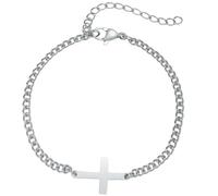 Jpltlvy Stainless Steel Simple Style Women's Bracelet Cross Pendant Daily Wear Gift