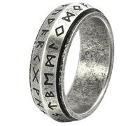 Jpltlvy Titanium Steel Glow Rune Spinner Ring for Men Viking Norse Jewelry Full Rotation Design Ancient Symbol Gift for Birthday