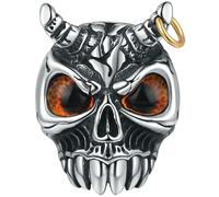 Jpltlvy Titanium Steel Men's Vintage Bull Skull Ring Creative Design for Personal Expression