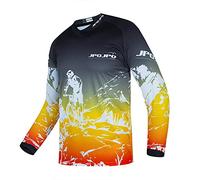 JPOJPO Men's Downhill Cycling Jersey Racing Tops Long Sleeve MTB Bicycle Clothing Bike Shirt Motorcycle S-3XL