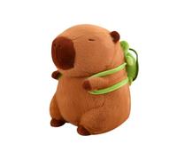 JPORSHU Capybara Plush Toy， 35CMCapybara Plush with Turtle Backpack， Kawaii Capybara Stuffed Animal and Home Decor Gifts (Classic-A1)
