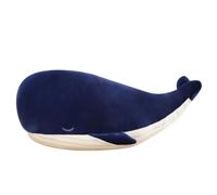 JPORSHU Soft Simulation Big Blue Whale,Marine Life Dolphin Doll Plush Toy,Back Cushion Children Birthday Gift (45cm)
