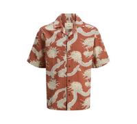 Jprbluvincent Print Resort S/S Shirt Sn, Ghost Gray, L