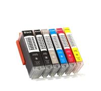 JPrbtfycr Compatible With Printer Models PIXUS MG5420 MG5422 MG5520 MG5522 MG6420 IP7220 MX722 MX922 IX6820 For Part Number PGI250 PGI-250 CLI-251 Aftermarket Replacement(color: 6Color 1set)